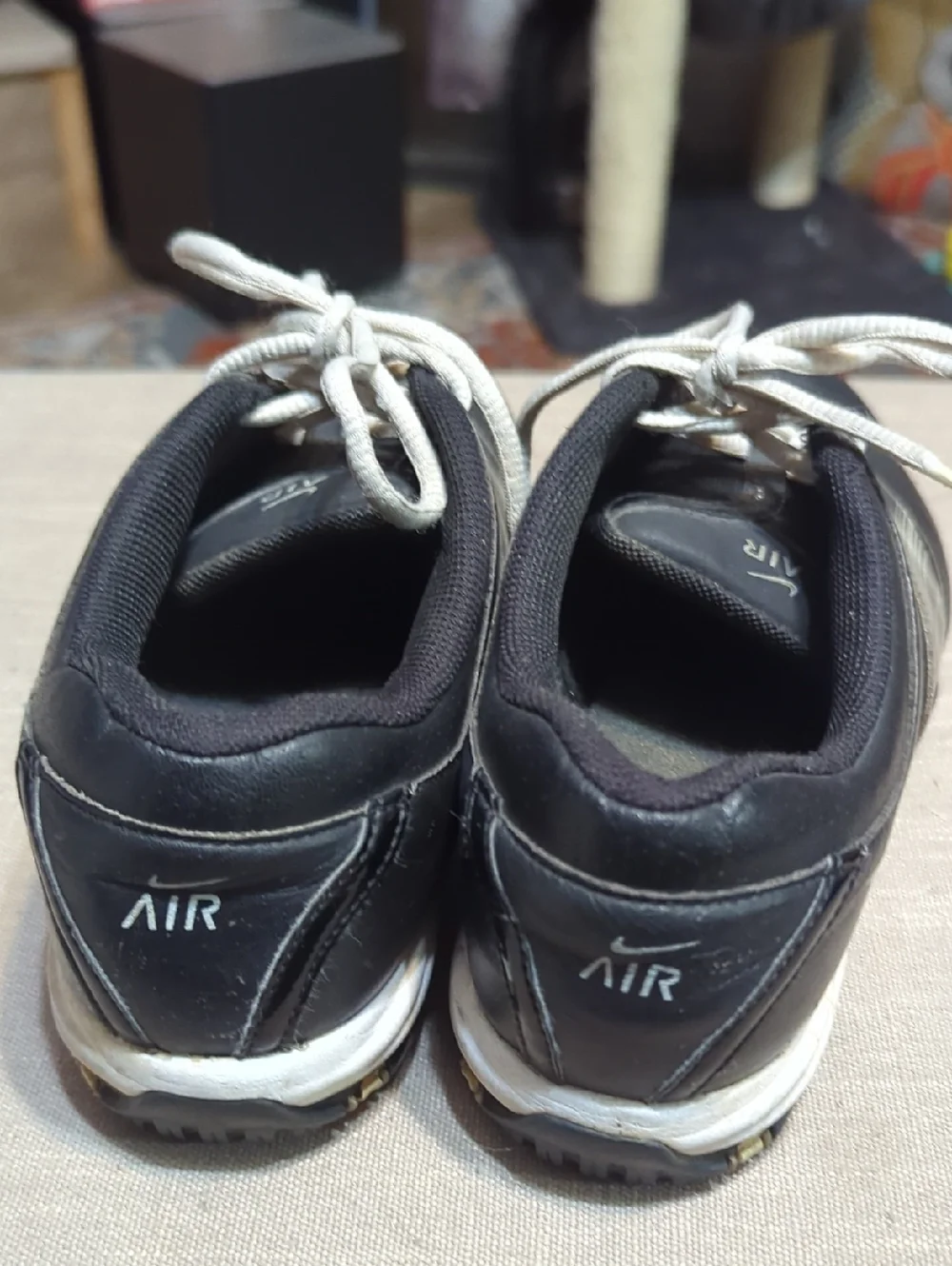 NIKE AIR T.A.C. Women's sz. 8 Black Plaid Checkered Shoes Golf Cleats 549576-001